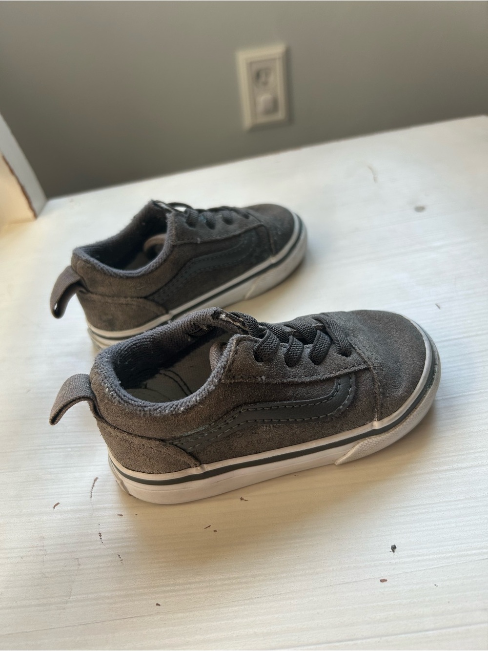 Vans baby boy toddler grey size US 5.5